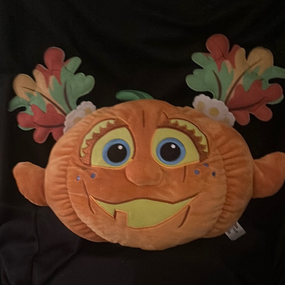 Colorful Pumpkin Character Pillow